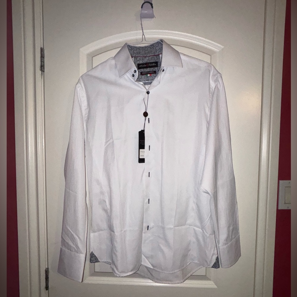 White dress shirt button up Absolute Rebellion